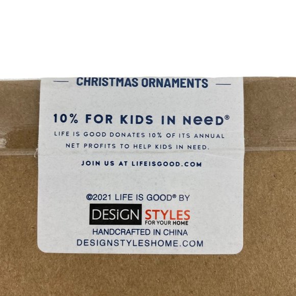 LIFE IS GOOD All We Need is Love Christmas Ornaments-Set of 3 - Picture 11 of 14